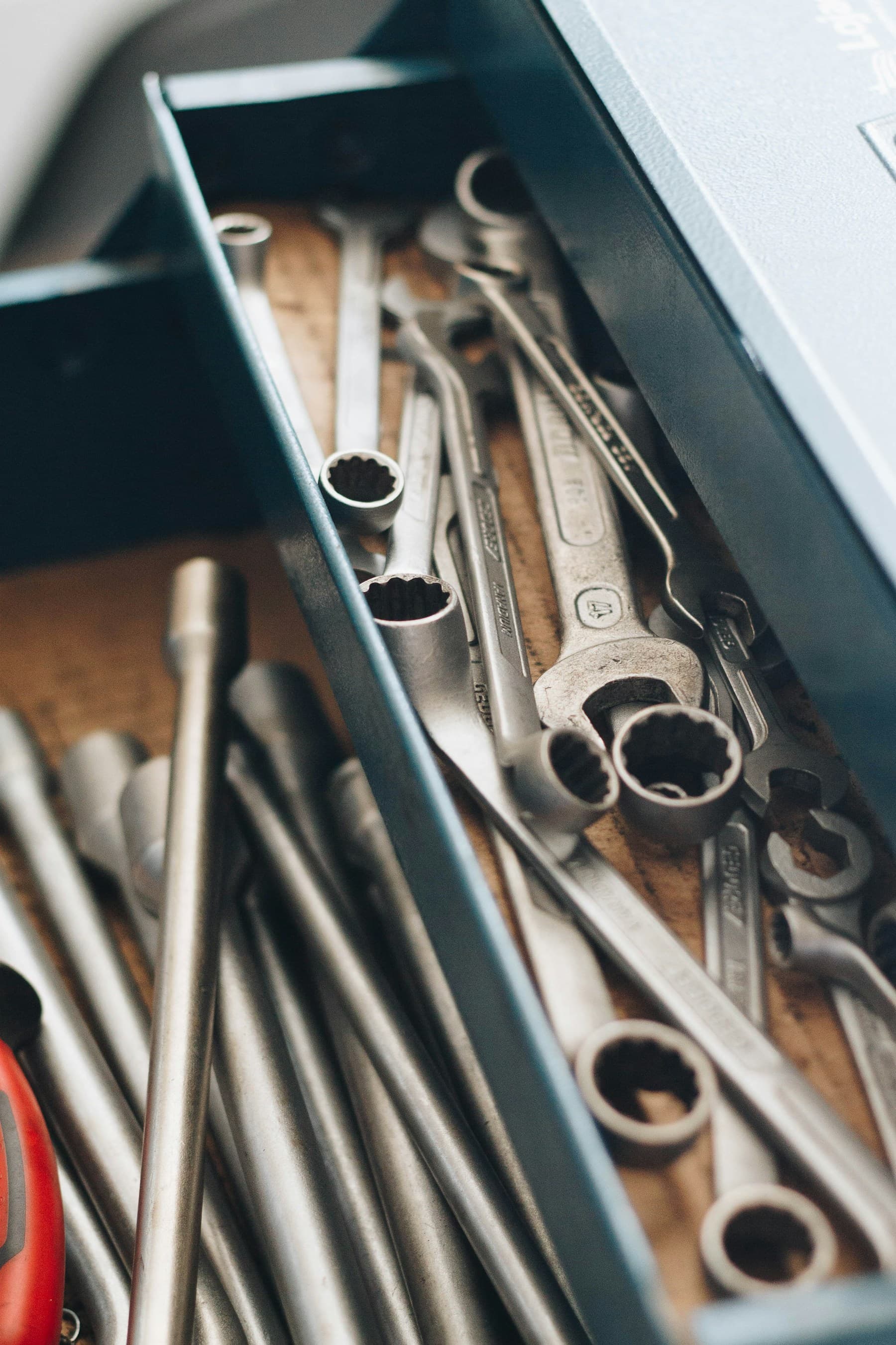 Organized mechanic tools ready for repair work
